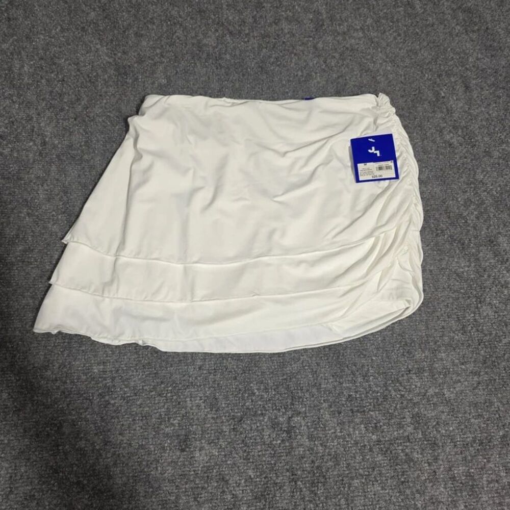 Women’s White Ruched Athletic Skort Size Medium